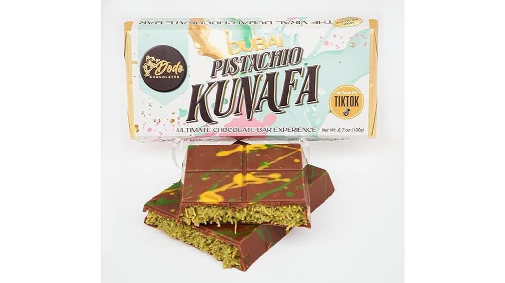 chocolate pistachio dessert bar