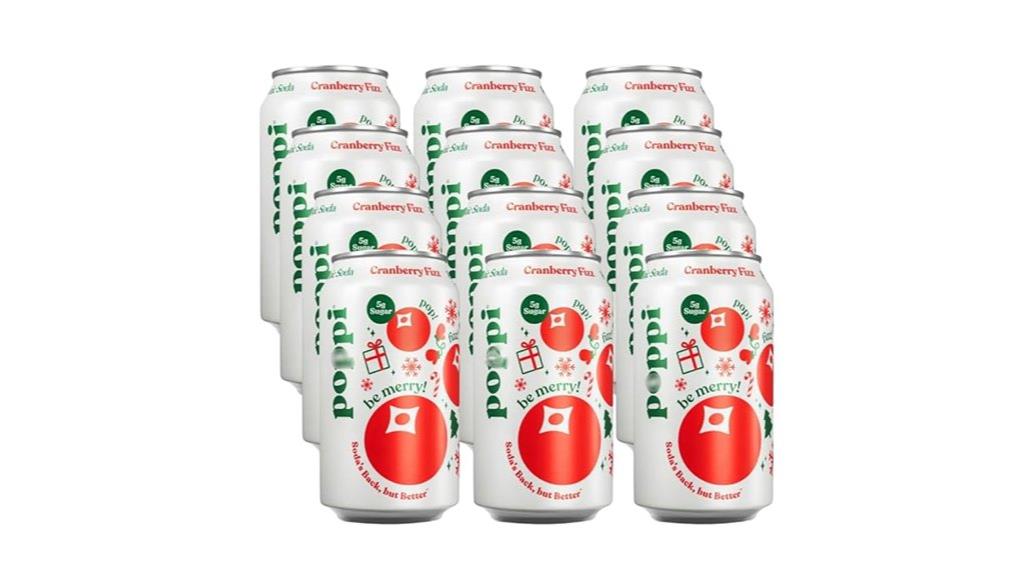 cranberry fizz prebiotic soda