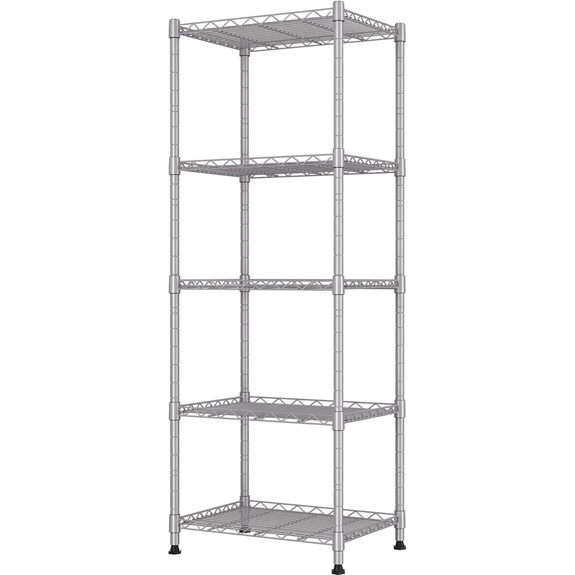 REGILLER 5-Wire Adjustable Metal Shelving Rack (53.5)