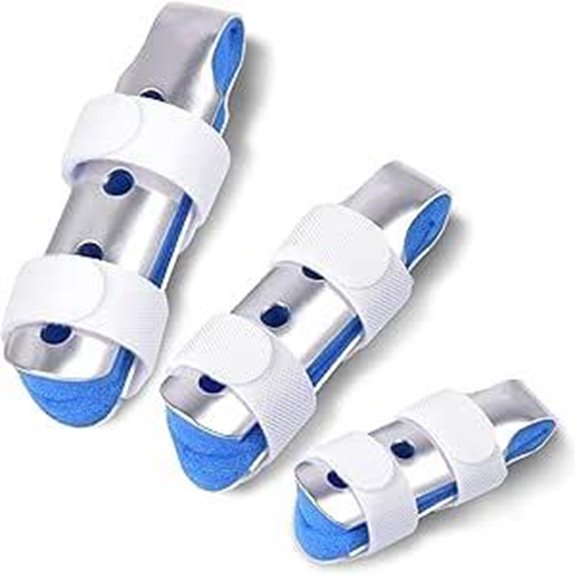 Sopito Finger Splint—3-Piece Finger Stabilizers Blue