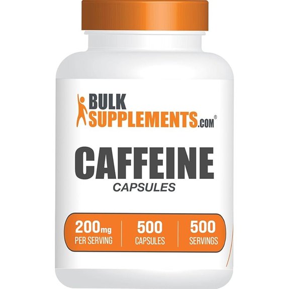 Caffeine 200mg Capsules (500 ct)