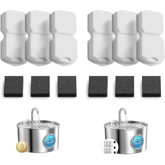 GIOTOHUN Cat Fountain Filter Replacement (12 Filters)