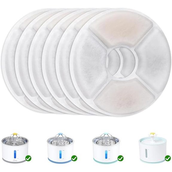 Wonder Creature Cat Water Fountain Filter Replacement (6 Pack)