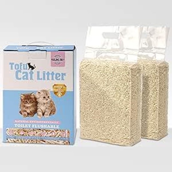 Tofu Cat Litter 11.2LB Clumping Flushable Dust-Free