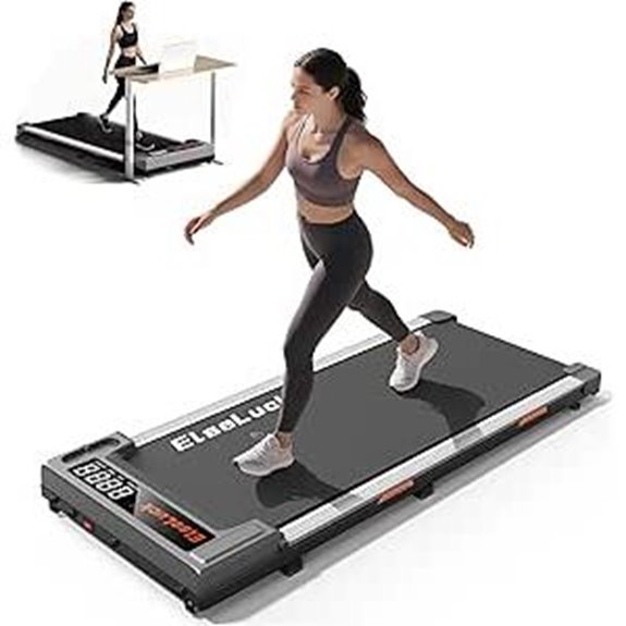 Under-Desk Walking Pad Treadmill with Remote