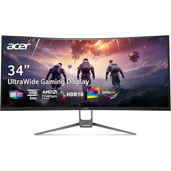 Acer Nitro 34 Curved QHD Gaming Monitor with FreeSync