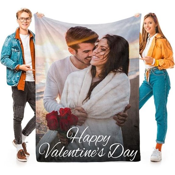 Personalized Photo Blanket Gift for Mom and Women