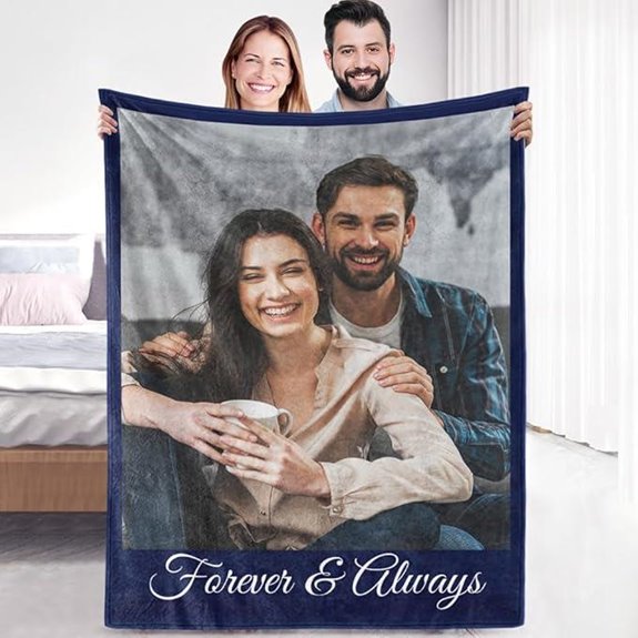 Sherpa Fleece Custom Photo Blanket – Personalized Gift