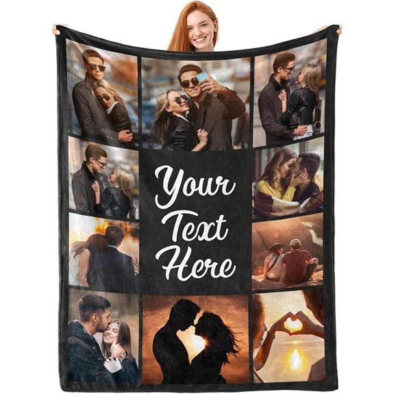 Personalized Photo Blanket Throw for Loved Ones