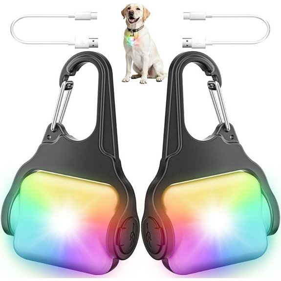 Dog Collar Light 2 Pack with 4 Modes