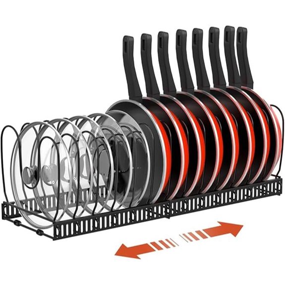 Housolution Pot & Pan Organizer Rack (Expandable)