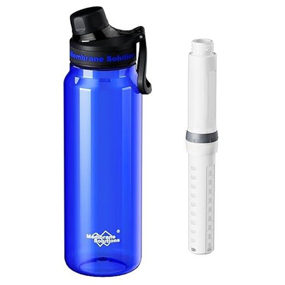 Membrane Solutions C3 Filtered Water Bottle with Filter