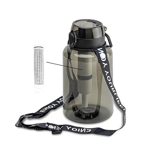 40 oz Water Filter Bottle with 3-Stage Filtration