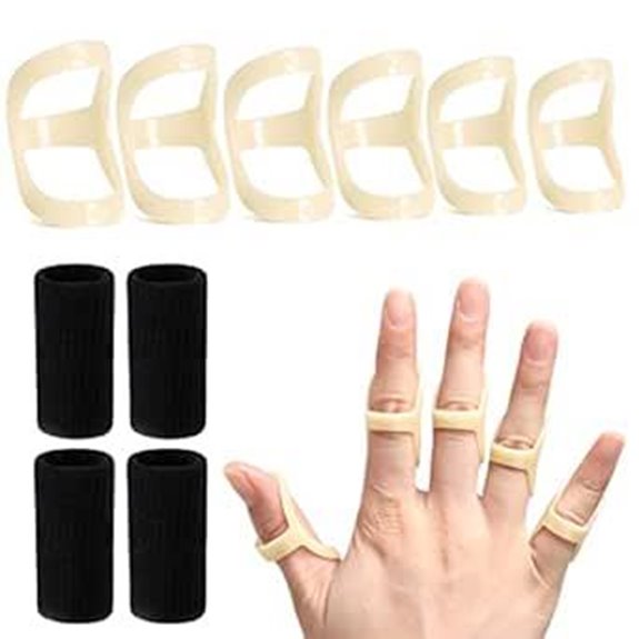 Oval Finger Splints & Sleeves Kit (10Pcs)