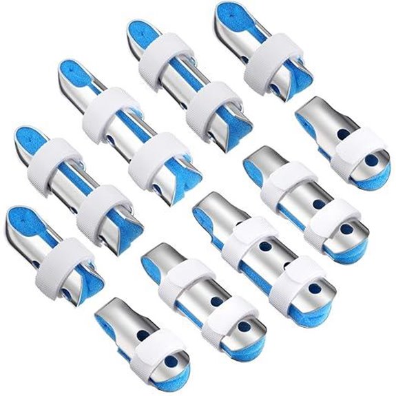 BBTO Finger Splints with Foam Padding (10 Pack)