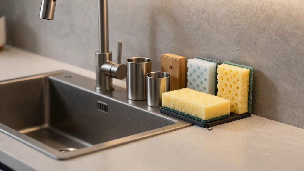 functional sink sponge organizers