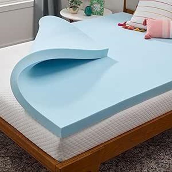 LinenSpa Gel-Infused Memory Foam Mattress Topper (Twin)