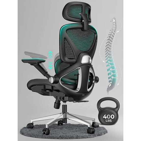 CAPOT Ergonomic Mesh High-Back Office Chair (400 lbs)