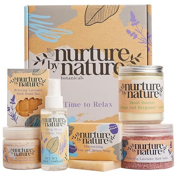 Nurture by Nature Christmas Relax Gift Basket Set