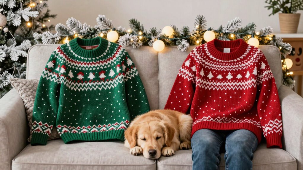 labrador christmas sweaters selection