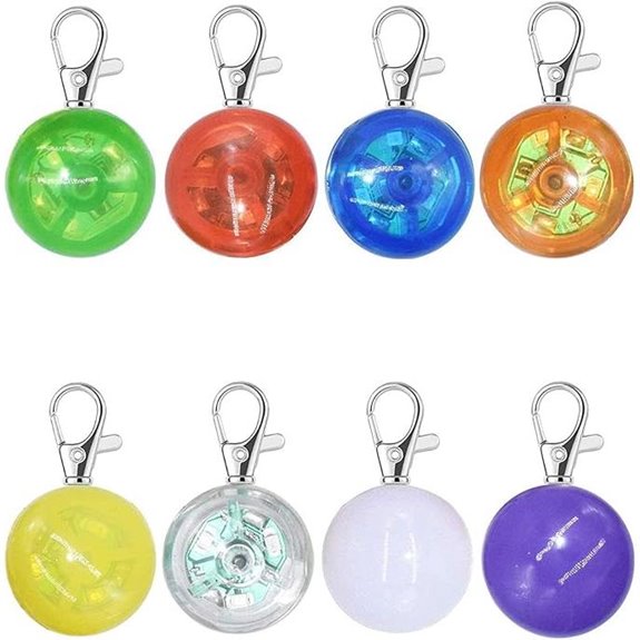 8 Pack Dog Lights for Night Walking - LED Safety Clip-On