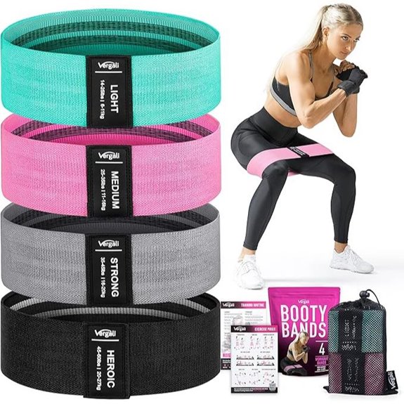 Resistance Bands Set for Legs Glutes Thighs (4)