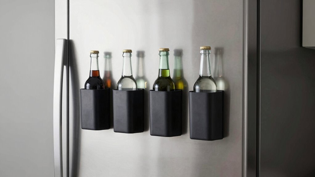 magnetic fridge bottle holders