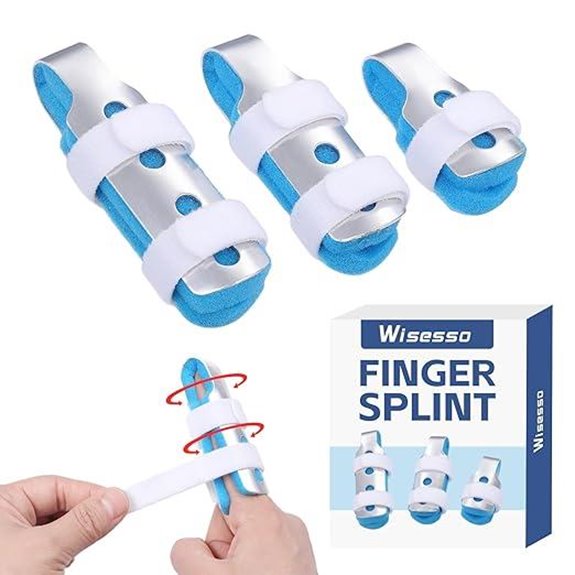 Finger Splint 3pc: Mixed Finger Immobilizers with Foam Interior