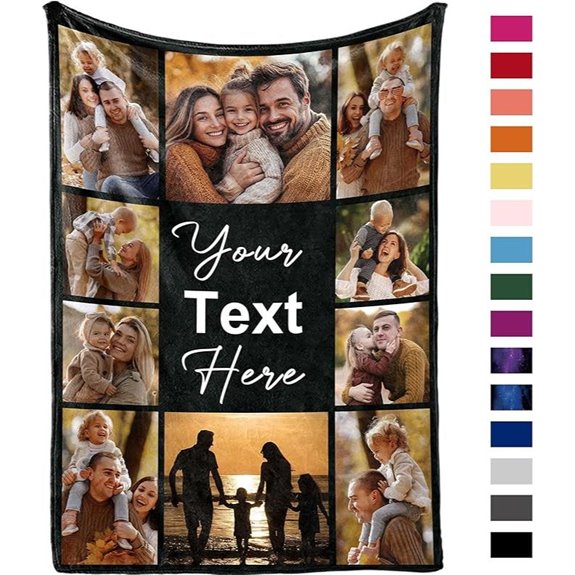 Yofair Custom Photo Blanket: Ships Next Day