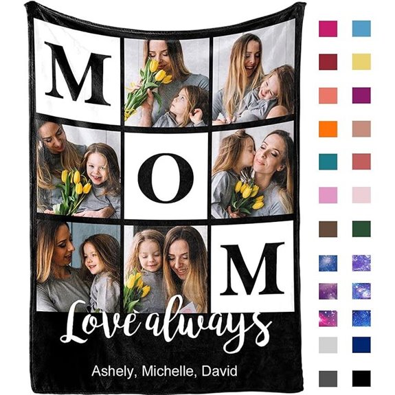 Yofair Custom Photo Blanket for Moms and Family