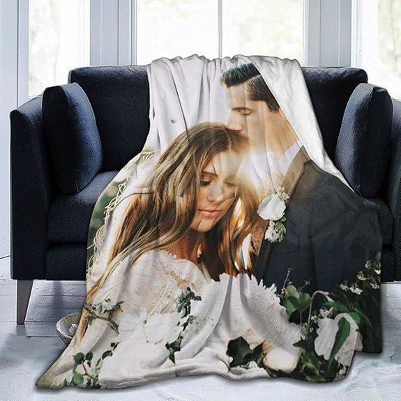 Custom Photo Blanket – Personalized Flannel Throw 40x50