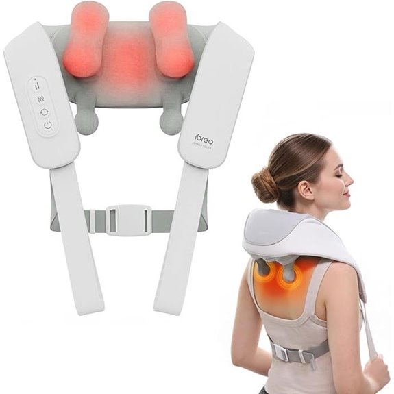 Cordless Shiatsu Massager with Heat 12 Uses