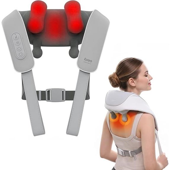 Cordless Shiatsu Massager with Heat and Memory