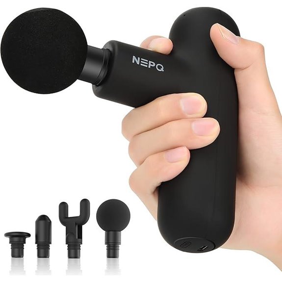 Mini Massage Gun with 4 Heads Rechargeable High-Intensity