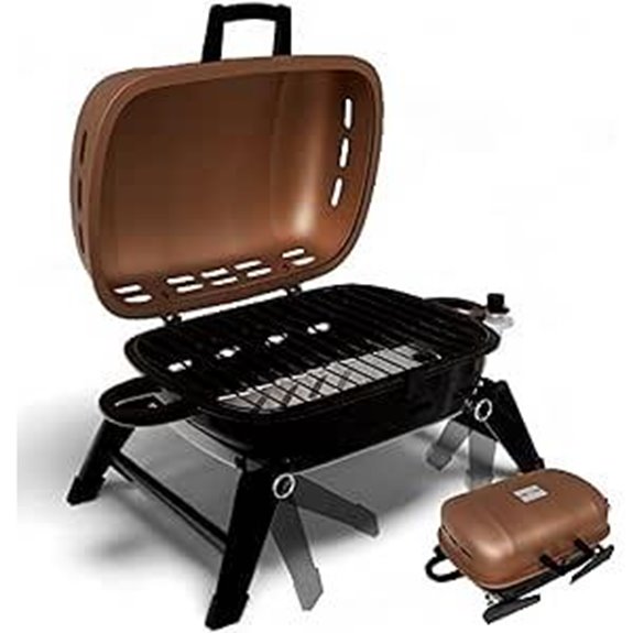 GasOne Portable Tabletop Propane Grill (Tan Brown)