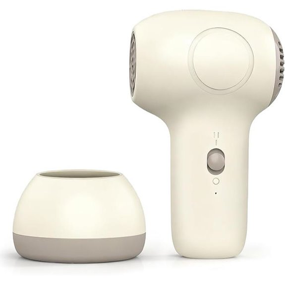 Cordless Baby Hair Dryer Portable Quiet Low-Heat Travel