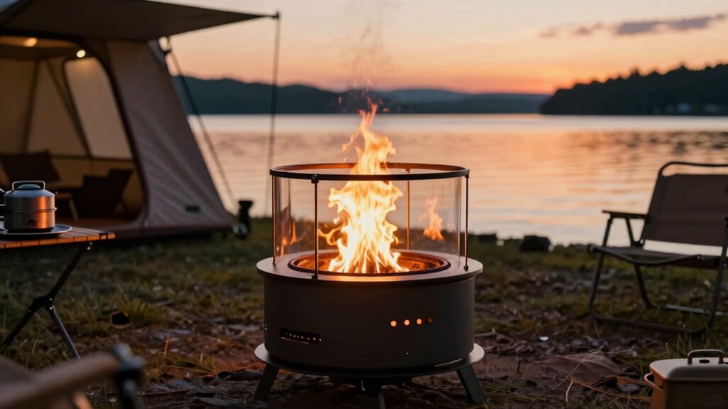 portable smokeless fire pits
