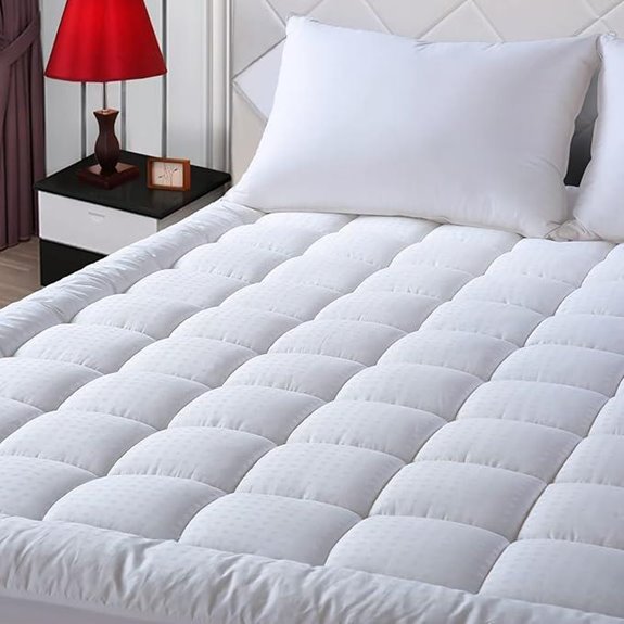 EASELAND Queen Mattress Pad with Quilt Top Cover