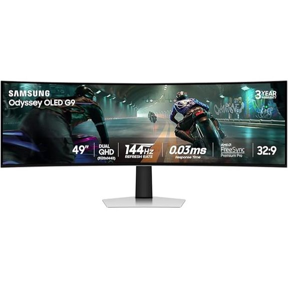 Samsung 49 Odyssey OLED G9 Gaming Monitor with Stand