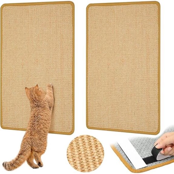 Sisal Carpet Cat Scratching Mat – 2 Pack Indoor