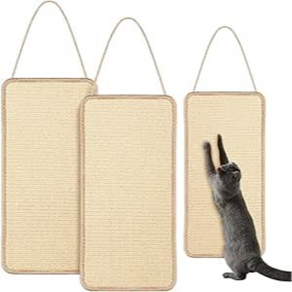 2 Pack Sisal Cat Scratching Mat with Rope
