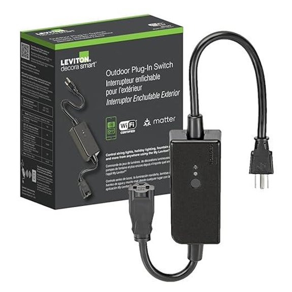 Leviton Decora Smart Wi‑Fi Outdoor Plug (Matter Compatible)