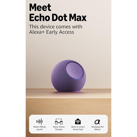 Echo Dot Max with Built-in Hub and Alexa+ Amethyst