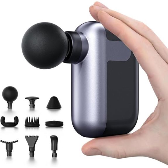 Mini Massage Gun with 10 Heads – Deep Tissue Massager