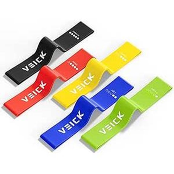 VEICK Resistance Loop Exercise Bands—5-Set Fitness Bands