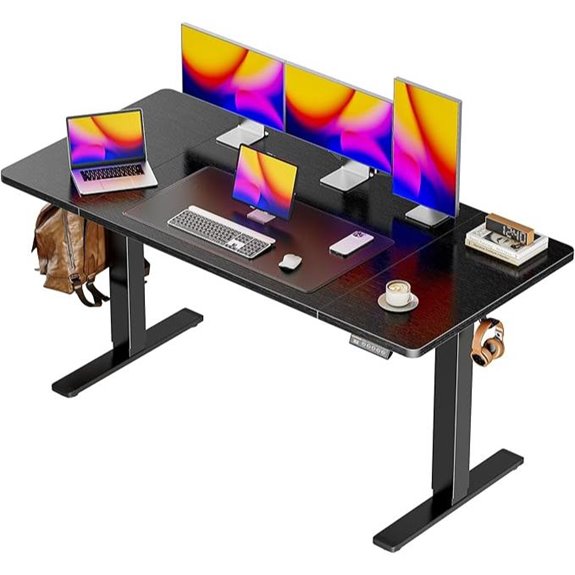 Huuger 55x28 Electric Standing Desk with 3 Heights