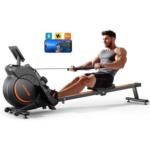 YOSUDA Magnetic/Water Rowing Machine with Bluetooth App