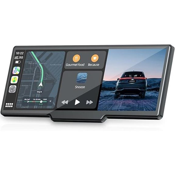 Carplay Screen with Dash Cam and Backup Camera