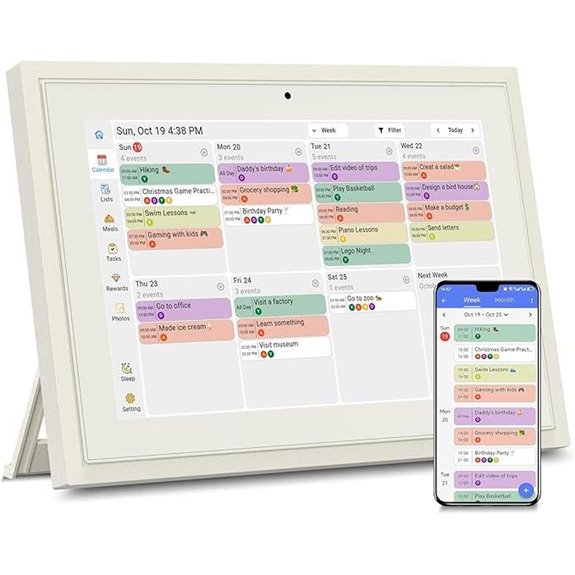 Digital Calendar Touch Screen Planner with Sync & Tracker