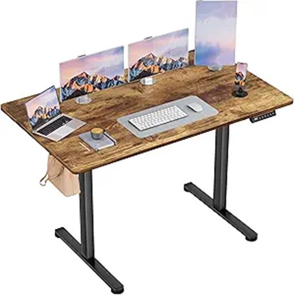 Furmax Electric Standing Desk with 4 Memory Heights